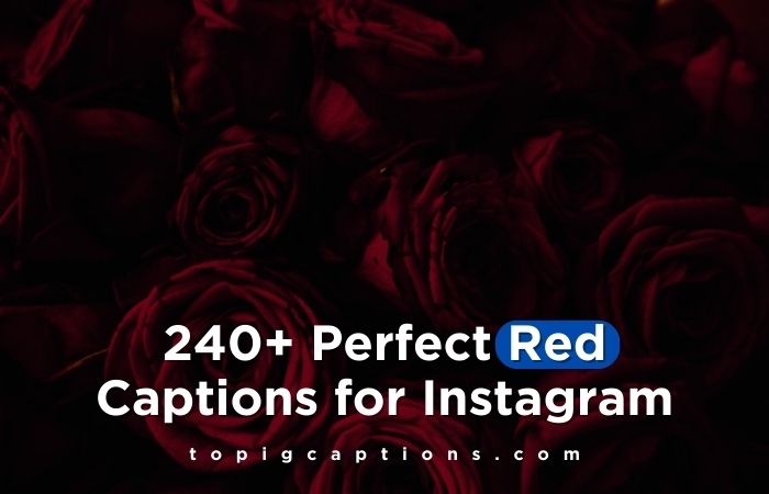 Red Captions for Instagram